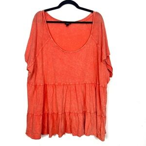 TORRID coral blouse Q1